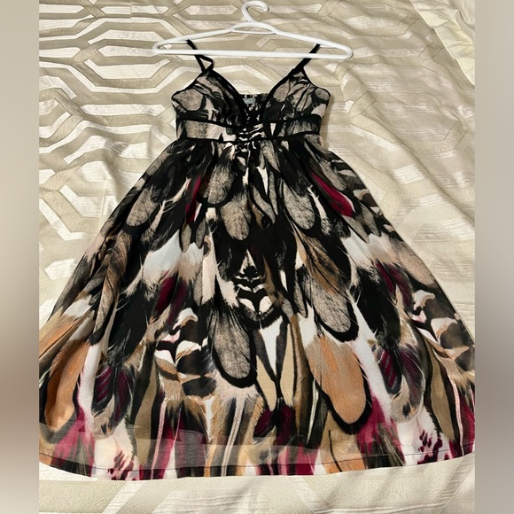 SEXY strappy mini feather flowy dress - XS - Picture 1 of 6